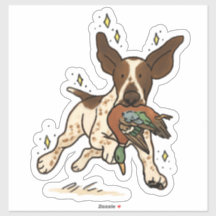 Calcomanía de coche de caza Bracco Italiano