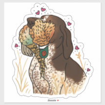 Calcomanía de coche de caza Bracco Italiano