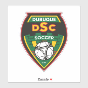 Calcomanía de coche del Dubuque Soccer Club