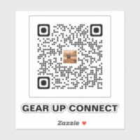 Calcomanía de código QR de caza: prepárate y conec