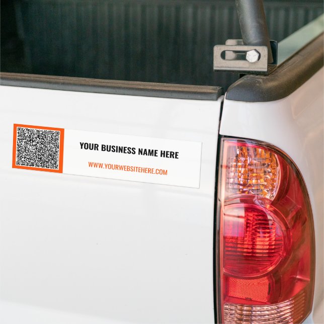 Calcomanía de código QR de escaneo y texto persona (En Camión)