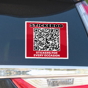 Calcomanía de código QR para promoción comercial p