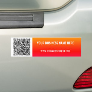 Calcomanía de código QR y texto personalizado