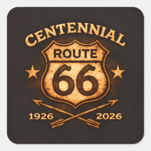 Calcomanía de colección de la carretera centenaria