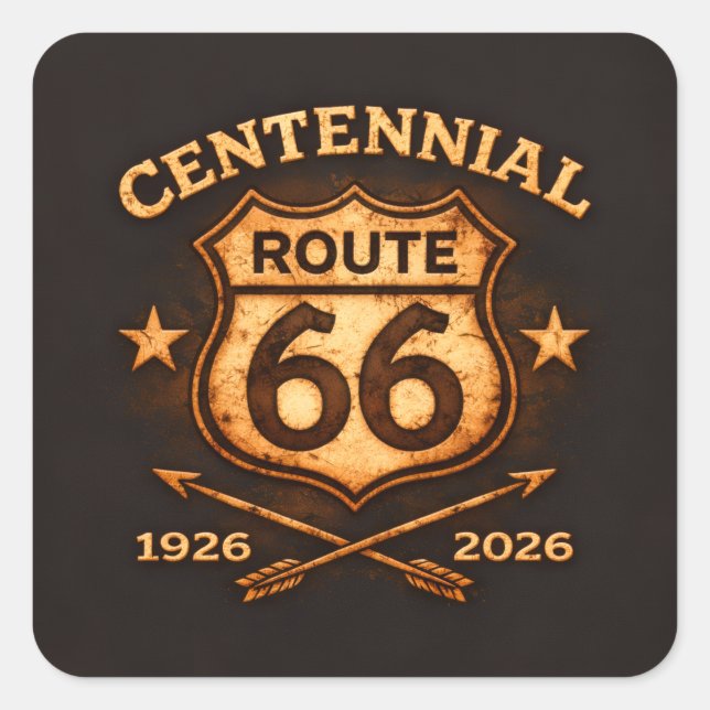 Calcomanía de colección de la carretera centenaria (Anverso)
