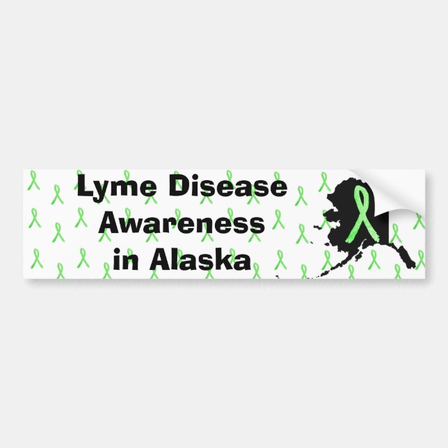 Calcomanía de Conciencia de la Enfermedad de Lyme  (Frente)