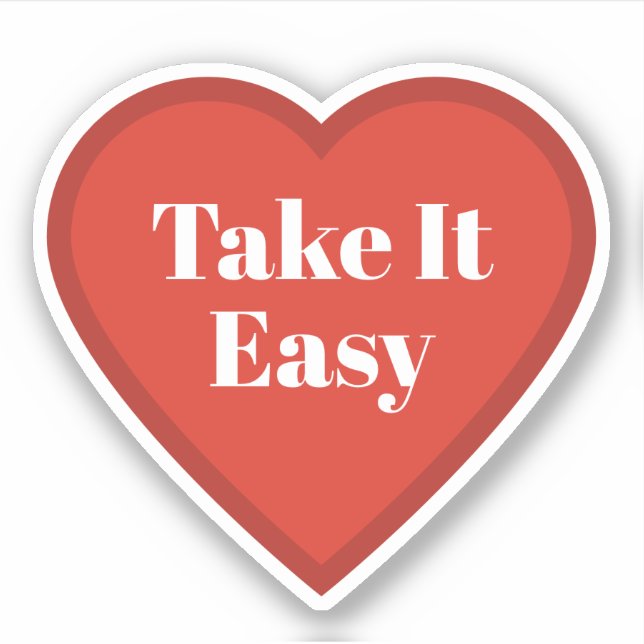 Calcomanía de corazón para resolverlo - Calcomanía (Anverso)