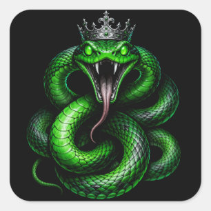 Calcomanía de Corona de Cobra Rey