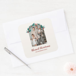 Calcomanía de Corona de Navidad Personalizada con 