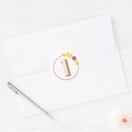 Calcomanía de cumpleaños retro “Wild One” | Daisy