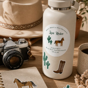 Calcomanía de Despedida de Soltera de Último Rodeo
