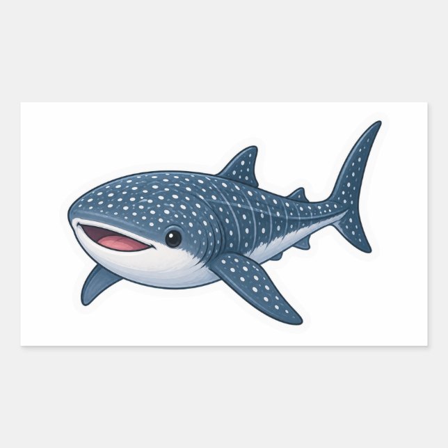 Calcomanía de diseño de arte marino de tiburón bal (Anverso)