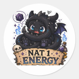 Calcomanía de Dragón Bebé con Energía Nat 1 para D