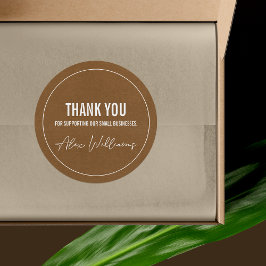 Calcomanía de embalaje de negocio de logotipo redo