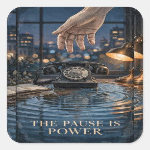 Calcomanía de escritorio The Pause Is Power Night