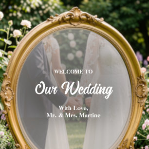 Calcomanía de espejo - Decoración de boda DIY
