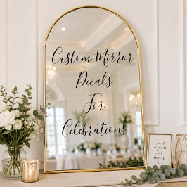 Calcomanía de espejo personalizada – Calcomanía de