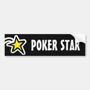 Calcomanía de estrella del póquer