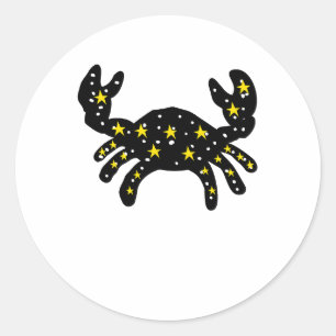 Calcomanía de estrellas del espacio de cangrejo – 