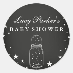 Calcomanía de estrellas nocturnas para baby shower