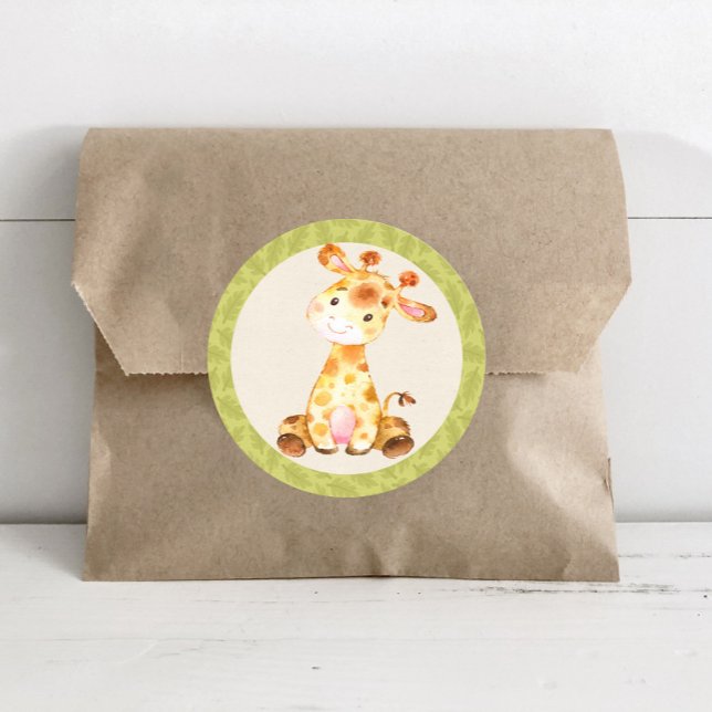 Calcomanía de Favor de Baby Shower de Animales de  (Subido por el creador)