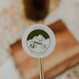 Calcomanía de favor de despedida de soltera en el 