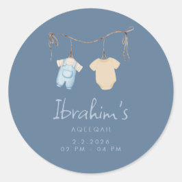 Calcomanía de Favor de Niño Dulce Aqeeqah