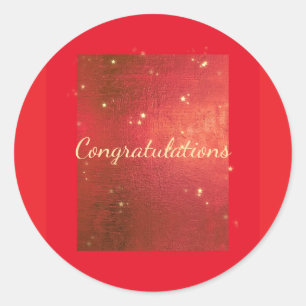 Calcomanía de Felicitaciones - Calcomanía de Purpu