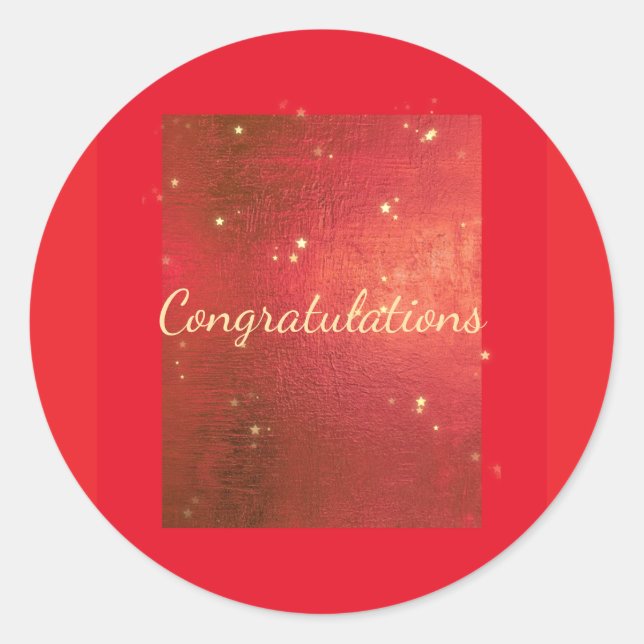 Calcomanía de Felicitaciones - Calcomanía de Purpu (Anverso)