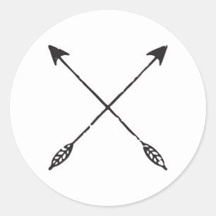 Calcomanía de flechas angustiadas personalizable