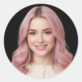 Calcomanía de foto personalizada con diseño de ima
