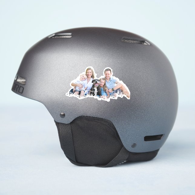 Calcomanía de foto recortada personalizada para fa (Lado del casco)