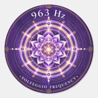 Calcomanía de Frecuencia Solfeggio 963 Hz