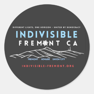 Calcomanía de Fremont indivisible (oscura)