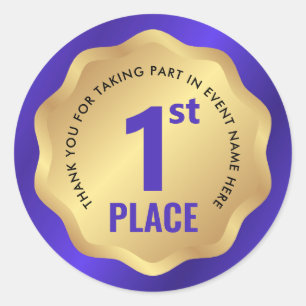 Calcomanía de ganador de medalla de evento en 1er 