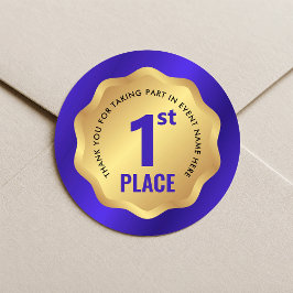 Calcomanía de ganador de medalla de evento en 1er 