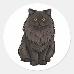 Calcomanía de gato persa lindo en vinilo