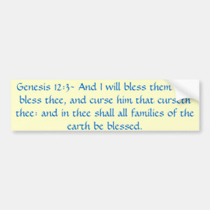 Calcomanía de Génesis 12:3