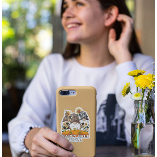 Calcomanía de gnomo de otoño cortada