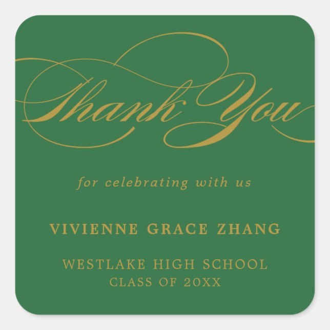 CALCOMANÍA DE GRACIAS CON LETRA ELEGANTE Y ESTILOS (Anverso)