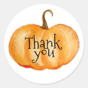 Calcomanía de gracias de calabaza