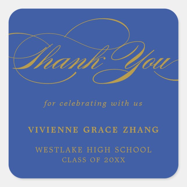 CALCOMANÍA DE GRACIAS DE LETRA ELEGANTE Y ESTILOSA (Anverso)