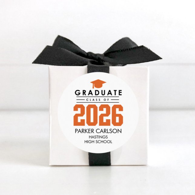 Calcomanía de graduación de la promoción 2026 de O (Subido por el creador)