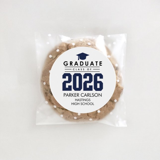 Calcomanía de Graduación Personalizada Azul Clase  (Subido por el creador)