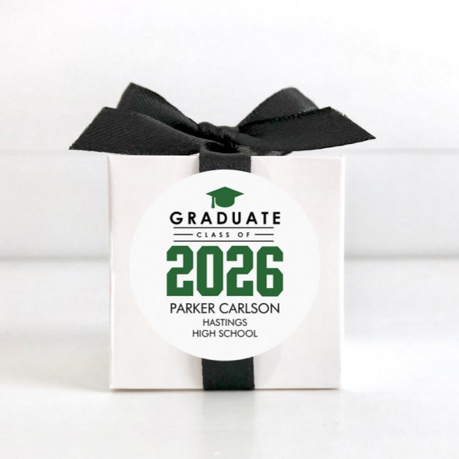 Calcomanía de graduación personalizada GreenClass  (Subido por el creador)