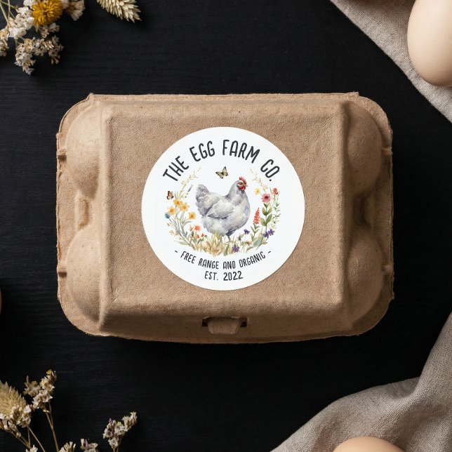 Calcomanía de granja de huevos personalizada Logot (Subido por el creador)