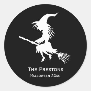 Calcomanía de Halloween de bruja