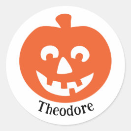 Calcomanía de Halloween de calabaza