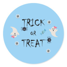 CALCOMANÍA DE HALLOWEEN TRATAMIENTO O TRUCO LINDO 