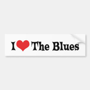 Calcomanía de I Love The Blues